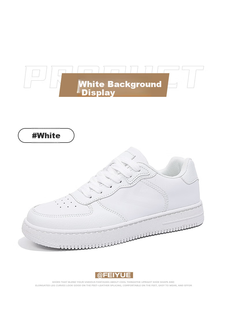 Feiyue Official Women's Sneakers, New Spring 2026 Casual Versatile White Shoes for Women, Brown, Size 35 13