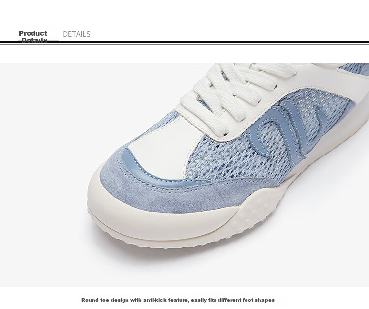 Le Saunda 2026 New Model [Kekemashu] Casual Forrest Gump Training Shoes, Women's Shoes 22902, Lake Blue BUF, Size 39 6