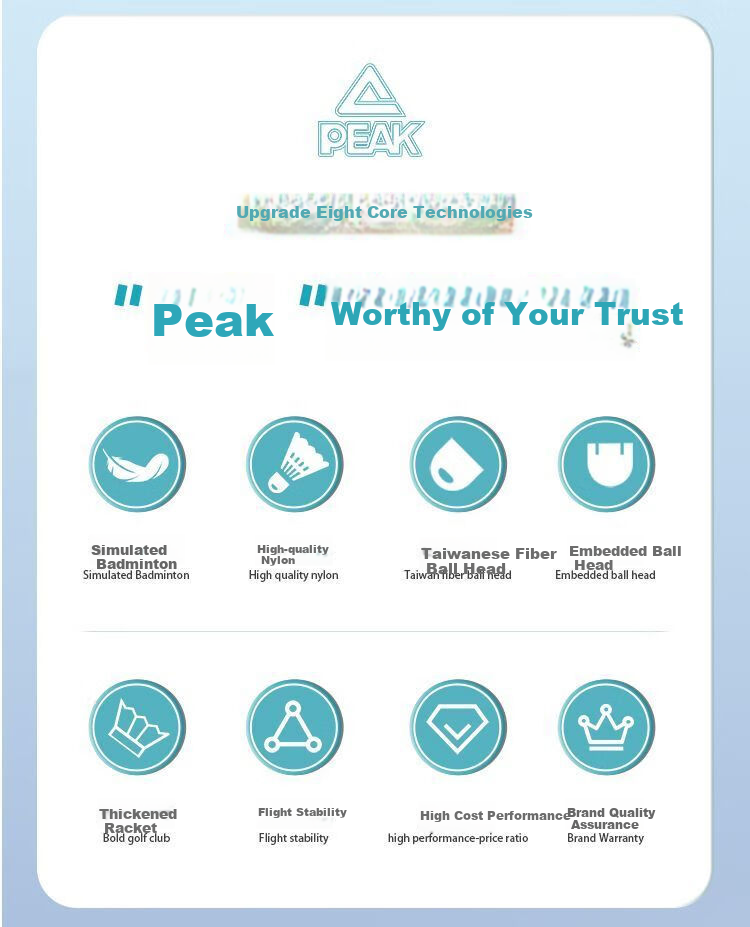 PEAK Badminton Shuttlecocks, Synthetic Nylon, Durable And Long-Lasting, 3-Pack, Windproof, for Competition, Training, Indoor And Outdoor Use, Authentic Product from Flagship Store 6