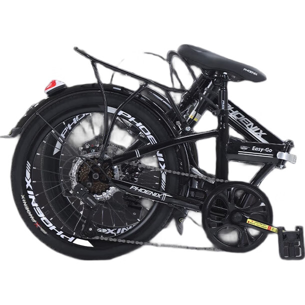 Phoenix Складной велосипед для взрослых, 20-дюймовые колеса, 7 скоростей, Shimano, подходит для мужчин и женщин, портативный городской велосипед