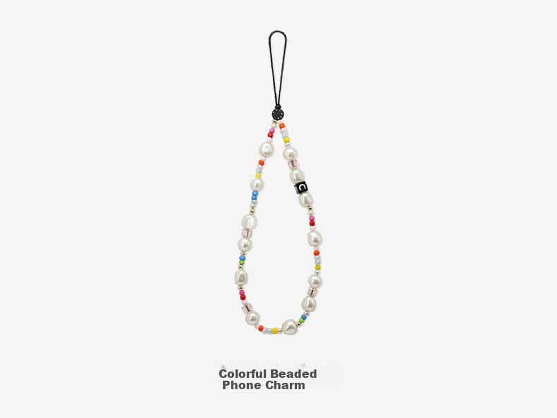 CASETIFY Silver And White Pearl Phone Chain, Suitable for All IPhone Series, Portable Phone Pendant Accessory 4
