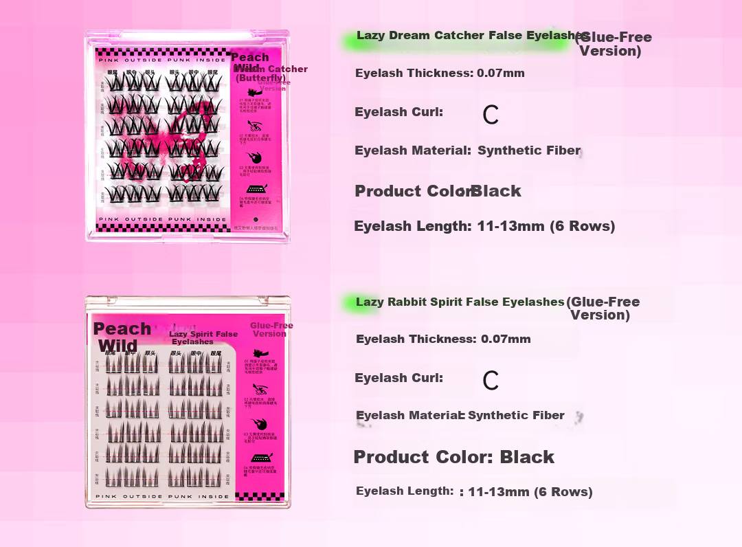 Arrebol False Eyelashes for Women, Natural-Looking, No Glue Required, Lazy Person's Lashes, Long And Curled, Beginner-Friendly, Gift for Girls 17