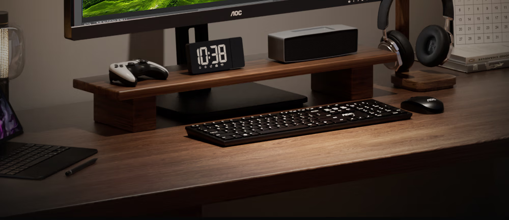 AOC Monitor Q27P2U 27-inch 2K HD IPS Wide Viewing Angle Rotatable Adjustable TUV Low Blue Light Office Design LCD Computer Display 26