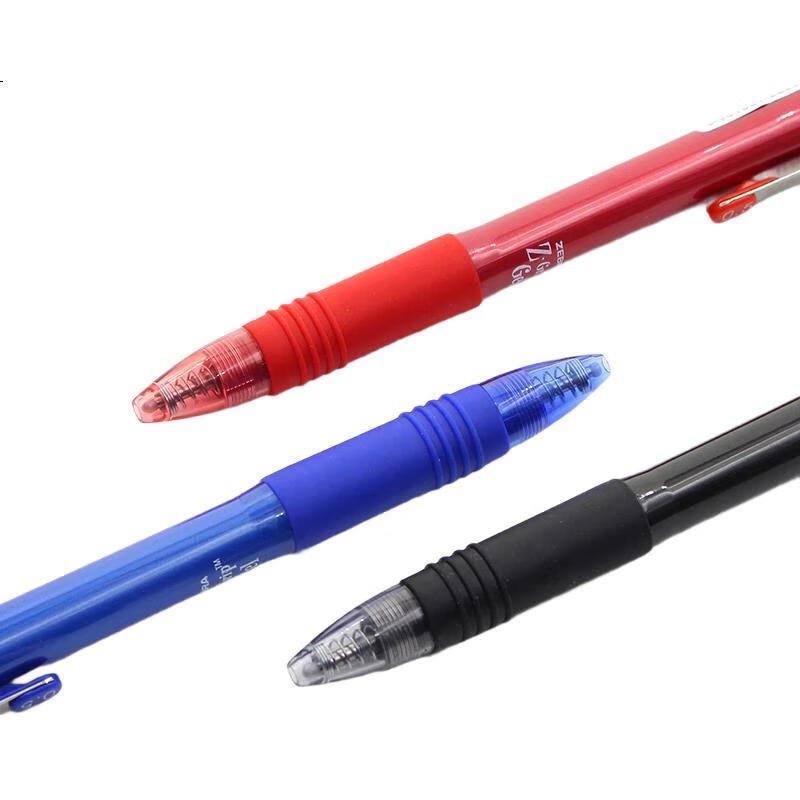 ZEBRA [Лучший продукт] Гелевая ручка Retractable Gel Pen 0.5 мм, серия Zhenhao, красная ручка, ручка для коррекции учителем для заметок и аннотаций студентов, C-JJ3 Red, одна штука
