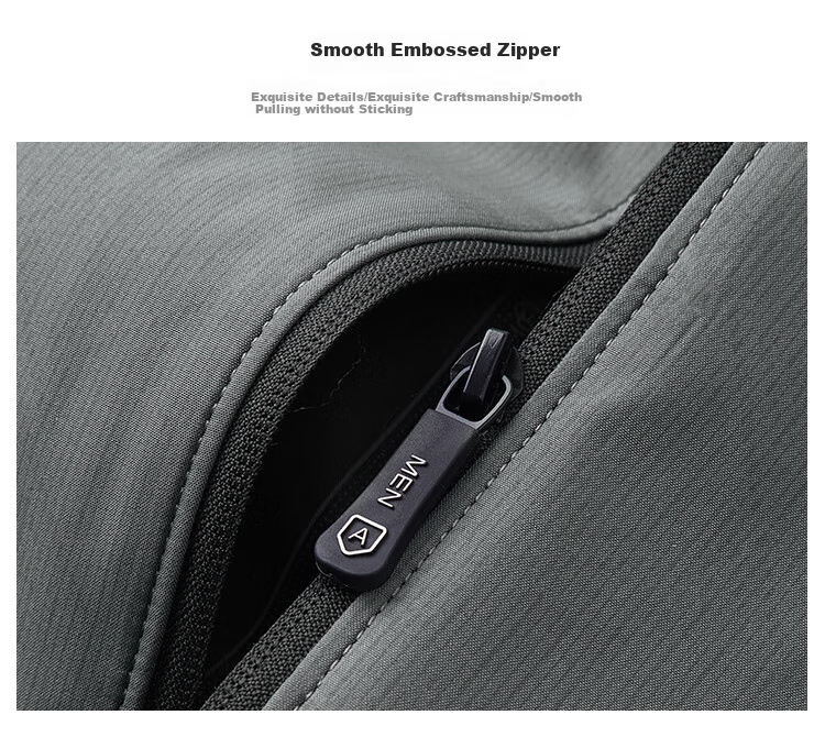 FIRS Men's Jacket, Spring And Autumn Thin Style, Skin-Friendly Soft Draping, Wrinkle-Resistant Baseball Collar, Elastic Comfortable Casual Outerwear 3