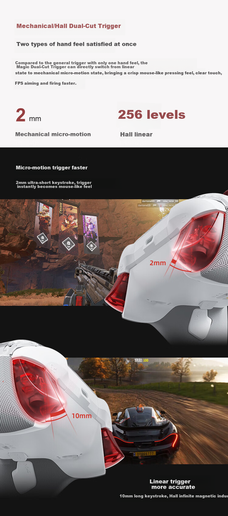 MOBAPAD Tiger's Belly 2 Game Controller Wireless Controller PC Version NS2 One-Button Wake-Up Switch 2/switch Bluetooth Steam Xbox-Like Pokemon Black 9