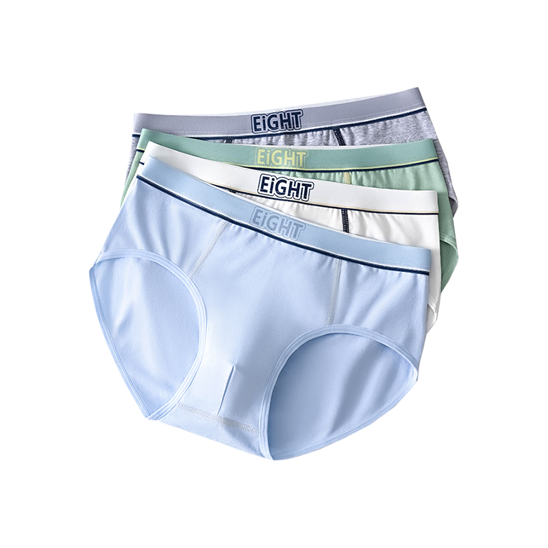 Dingguagua Boys' Solid Color Cotton Triangle Underwear for Teens Ages 12-16 Developmental Period Children's Mid to Large Size Briefs