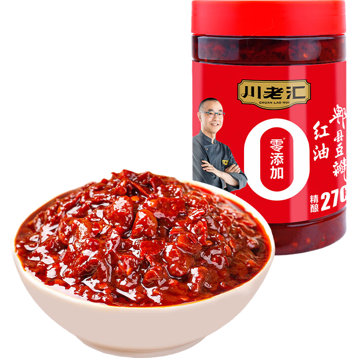 川老汇0添加红油郫县豆瓣酱调味料辣椒酱 1kg