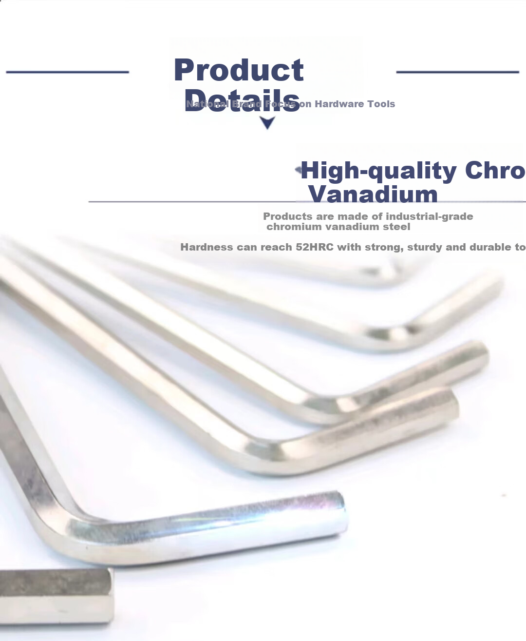 Zhangchengjinggong Nickel-Plated Hexagon Wrench, Flat Head Hexagonal Screwdriver, Auto Repair Tool, 24mm, 331124 4