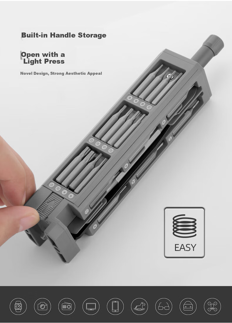 GREENER Precision Screwdriver Set, 46-In Aluminum Case Storage, Multifunctional Portable Laptop Disassembly Tools for Home Use 10
