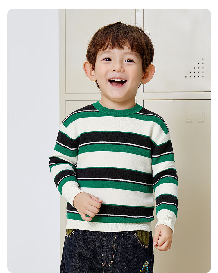 BALABALA Children's Clothing, Boys And Girls Winter Sweater, Round Neck Knit Sweater, Comfortable And Trendy, 208425103203 14
