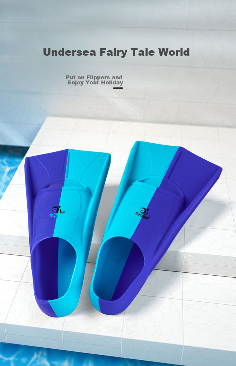 Jiehu Swimming Fins for Adults And Children, Professional Swimming Diving Speed Boosting Comfortable Durable Soft Rubber Flippers Training Equipment 1