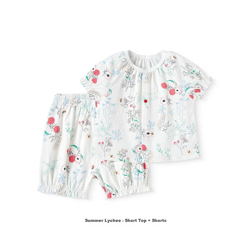 YEEHOO Children's Home Wear Set, Gauze Thin Summer Pajamas for Boys And Girls, Air Conditioning Clothing, New Style