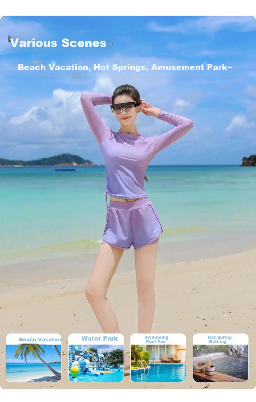 Barbie Swimsuit Set for Women, Hot Spring Outfit, Plus Size Slimming Swimwear, Elegant Conservative Two-Piece Vacation Swimwear 5
