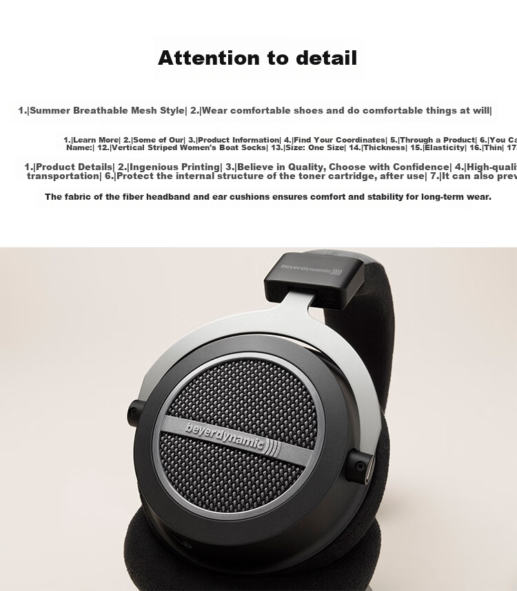 Beyerdynamic Amiron Over-Ear Headphones with Replaceable Cable, HIFI Sound Quality, 250 Ohms 4