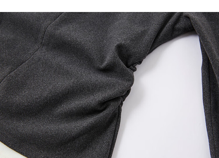 Demana [Cloud Feeling Cashmere Set] Autumn Simple Fake Two-Piece Hooded Top with Elastic Waist A-Line Skirt Women's Two-Piece Set 2