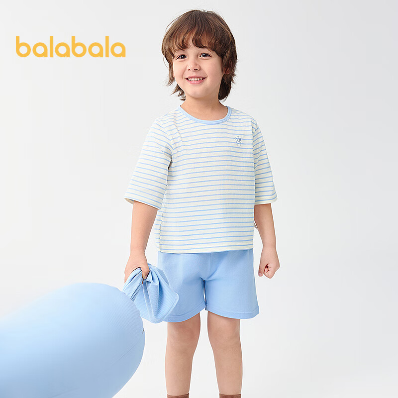 Balabala Kids Pajama Set Boys Girls Homewear Toddler Children Air Conditioning Clothes Summer 209225171202