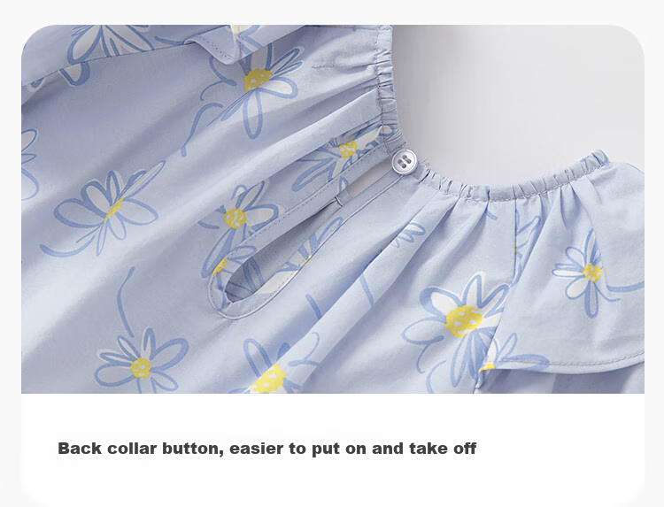 BALABALA Girls Dress Children's Summer 2025 Sweet A-Line Skirt for Big Kids 208225111017 3