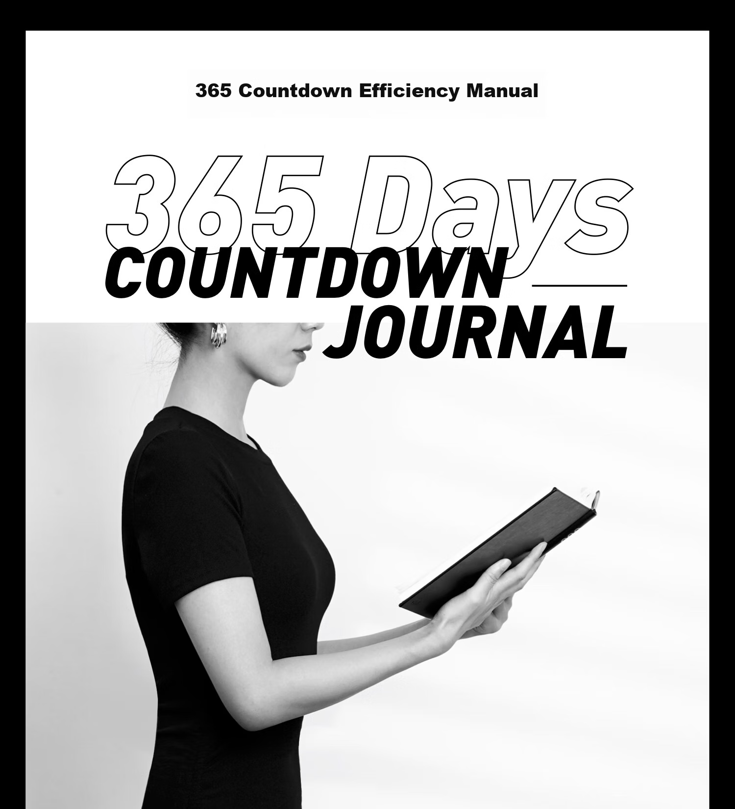 Chenzao Classic Replica, 365 Countdown Efficiency Manual, Exquisite Hardcover Life Countdown Manual, Blank Creative Drawing Sketchbook, Hand-Drawn Journal, 368 Pages 1