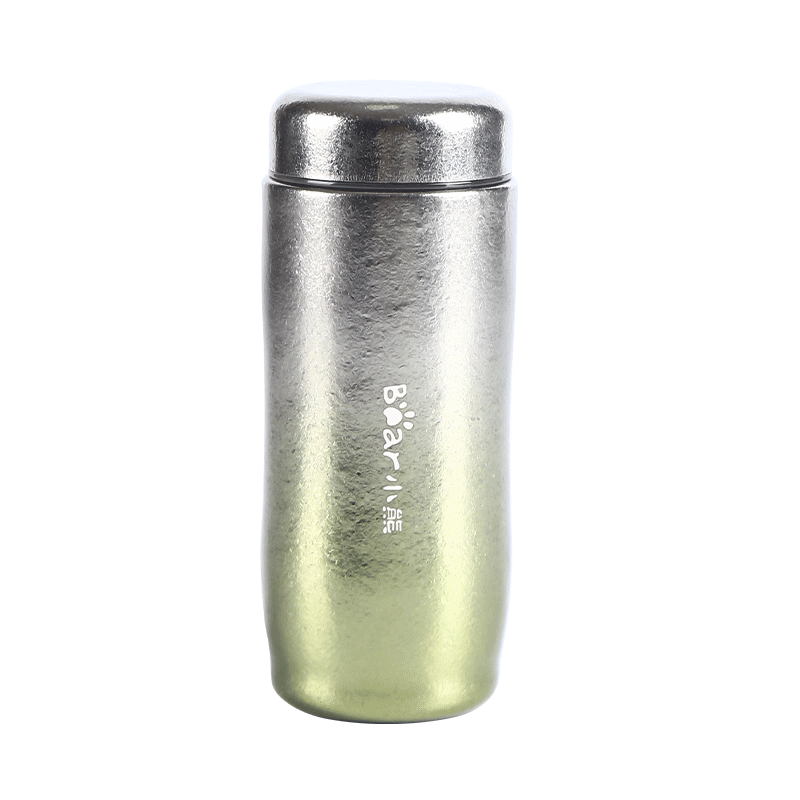 Bear Titanium Insulated Cup Pure Titanium Inner and Outer Thermal Flask Portable Outdoor Water Bottle for Men and Women Gift 200ml