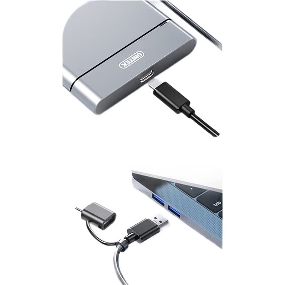Внешний корпус для жесткого диска UNITEK S109B, 2.5 дюйма, Type-C 3.1, алюминиевый сплав, черный