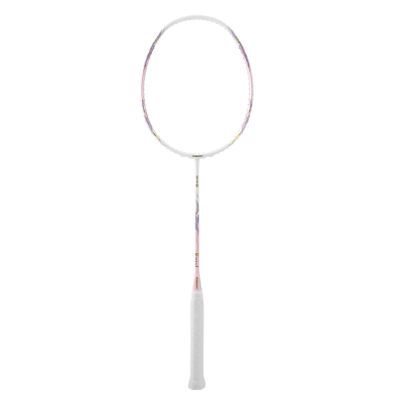 KAWASAKI Starry Night Full Carbon Ultra-Lightweight Offensive 5U Badminton Racket Single Gift Box Starshine Pink White String