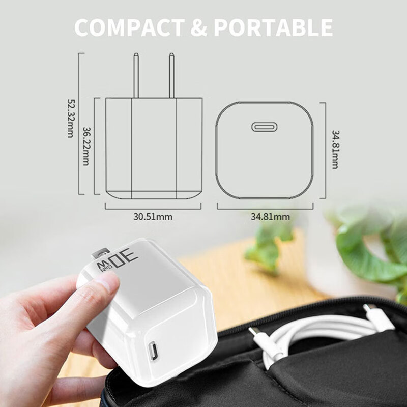JABIL Compatible with Apple A2179, A2337, A1534, A1932, A1540, A1882, A2164, A1979, A1980, 30W Power Adapter Charger Cable