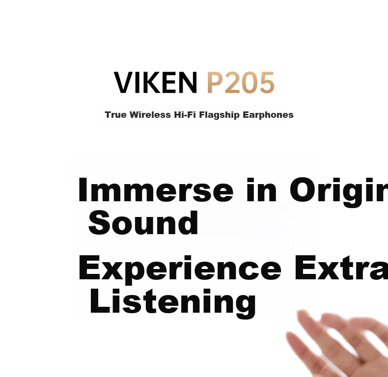 Viken [Hall of Fame Sound | Latest 2026 Model] Bluetooth Earphones, Semi-In Active Noise Cancellation, Wireless High-Quality Music, Ultra-Long Battery Life, Best-Seller Ranking, Compatible with Apple 5