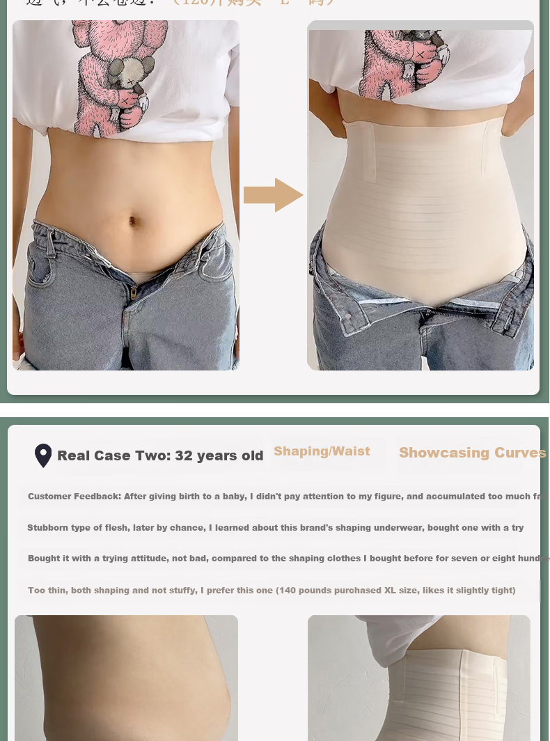 YUZHAOLIN 2-Pack High Waist Tummy Control Shaping Panties for Women Waist Slimming Hip Lift Thin Postpartum Body Shaping Underwear Spring Summer 3