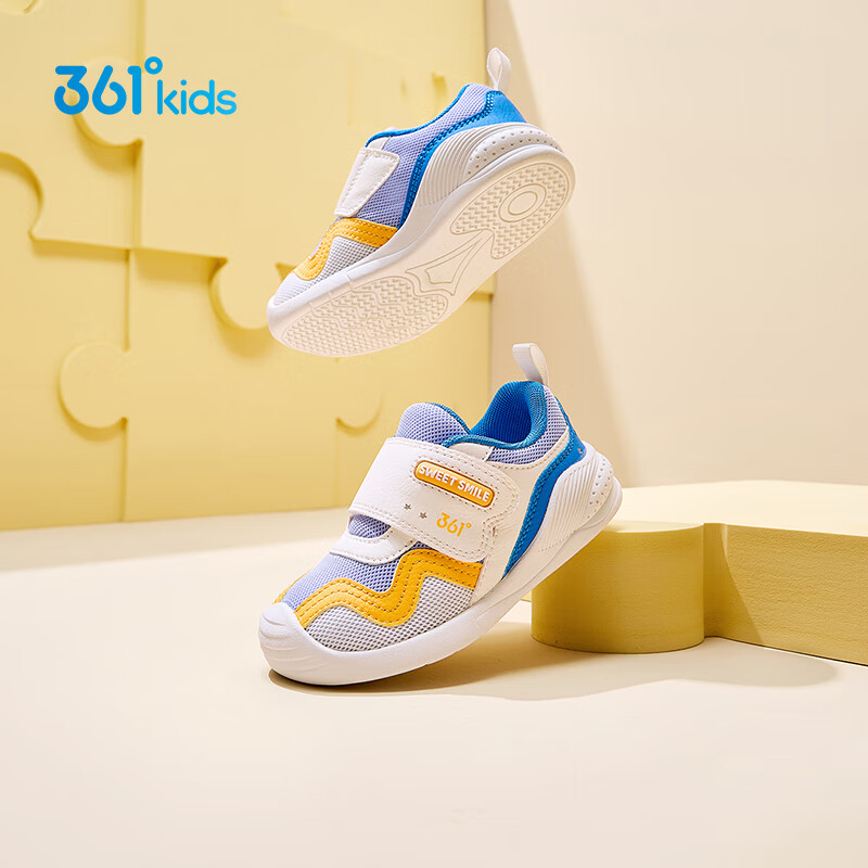 361° Kids Toddler Walking Shoes Autumn 26 Boys and Girls Lightweight Elastic Infant Baby Shoes Stage 2 Sports Shoes Purple 23