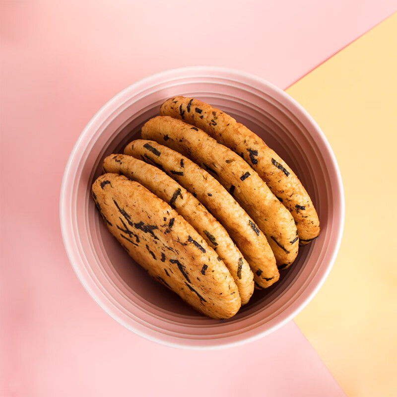 旺旺 雪饼 厚烧海苔 原味 385g 零食膨化休闲食品饼干糕点