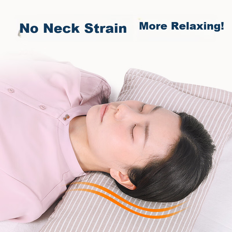 Shuguoyu 3.5 Jin Buckwheat Hull Lavender Cervical Pillow for Students And Adults, Single Person Summer Comfortable Sleep Pillow Core 1