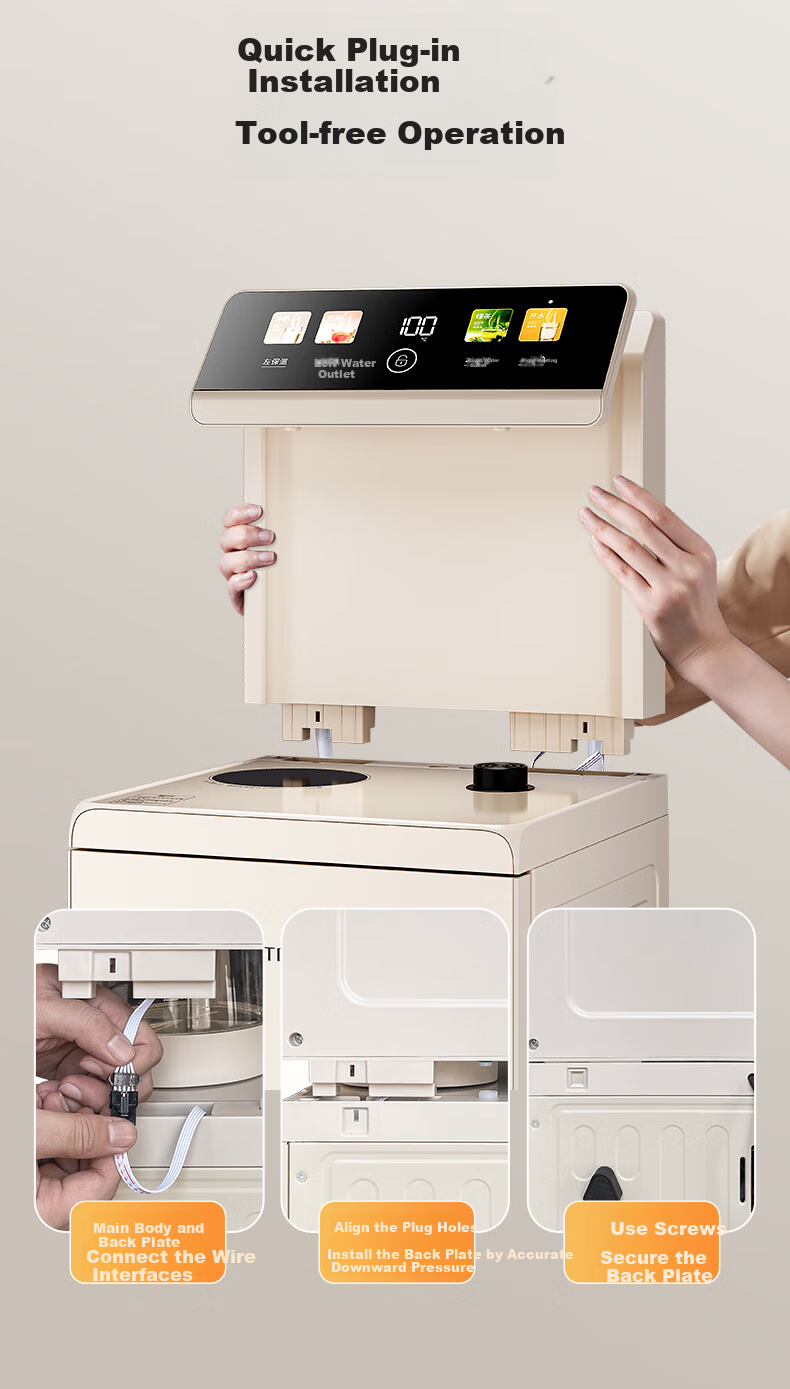 TRULIVA Tea Bar Machine, Water Dispenser for Home Use, Bottom-Loading Design with Multi-Functional Office Stand, Fully Automatic Intelligent All-In Tea Bar Cabinet with Built-In Kettle, White High-End Living Room Model, New for 2026 10
