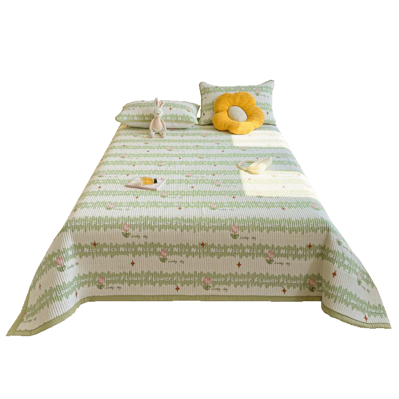 Hodo Tulip A-Class Bubble Cotton Quilted Bedspread Single Summer Student Dormitory Thickened Bed Cover 180x200cm
