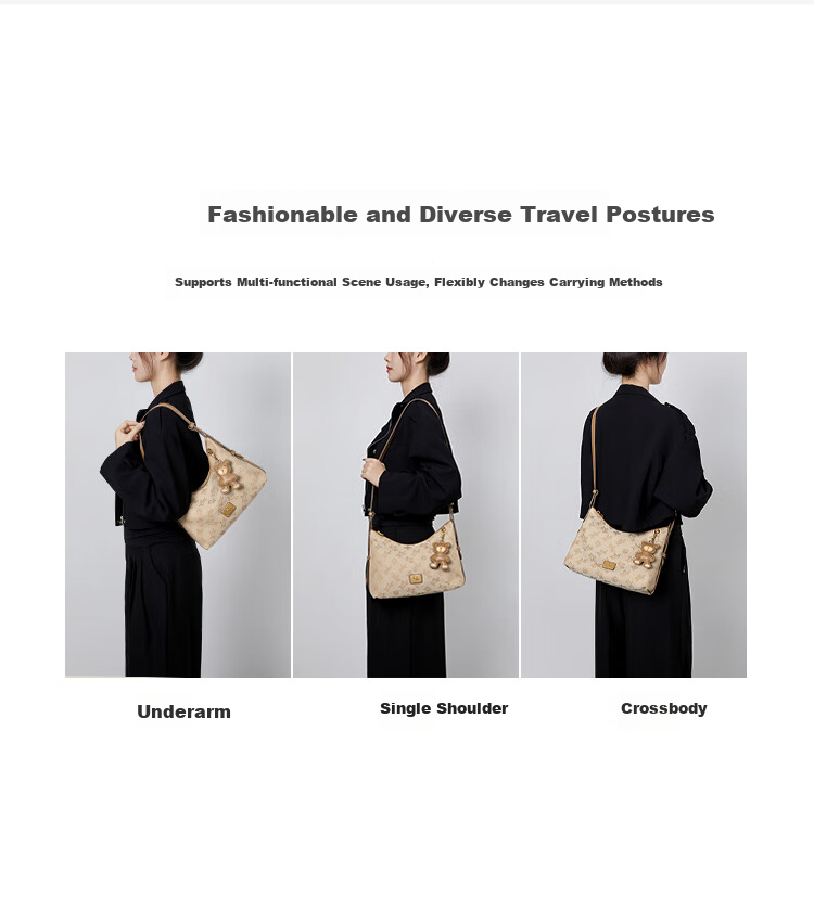 NUCELLE Fabric Pegasus HOBO Women's Bag, 2026 New Style Woven Bag, Light Luxury Brand Casual Crossbody Ladies Handbag Gift for Wome 5