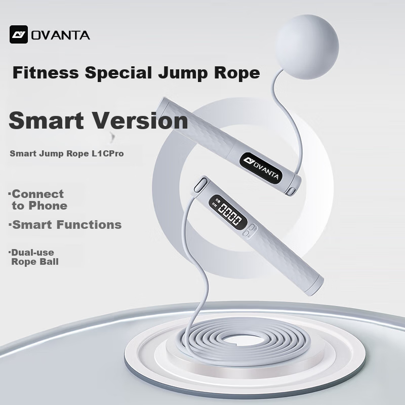 Oufanda Jump Rope, Cordless Smart Counter, for Adults' Weight Loss And Fitness, Fat Burning, Children's Middle School Exam Training, Specialized Equipment