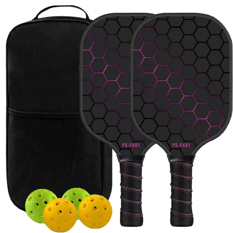 BIBIQ Pickleball Paddle Set Fiberglass PP Honeycomb Core Beginner Recommended