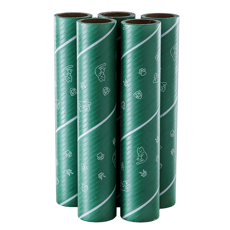 LYNN Universal Mite Removal Lint Roller Paper, 24cm, 5 Rolls, 300 Sheets, Replacement Paper Core for Lint Remover