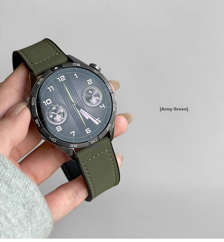 XUANDAI Suitable for Huawei GT5/GT4 Watch Strap, GT6 Men's Watch, Crazy Horse Leather Folding Clasp, GT3/2 Magnetic Watch 5/4 Pro/GT5 Pro Wristband, Ultimate Watch Strap 6