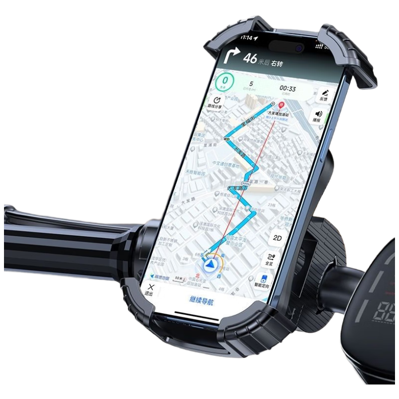 KOVOL Cycling Phone Mount for Bicycles, Electric Bikes, Mountain Bikes, E-Bikes, Motorcycles, Food Delivery, Shockproof Phone Holder