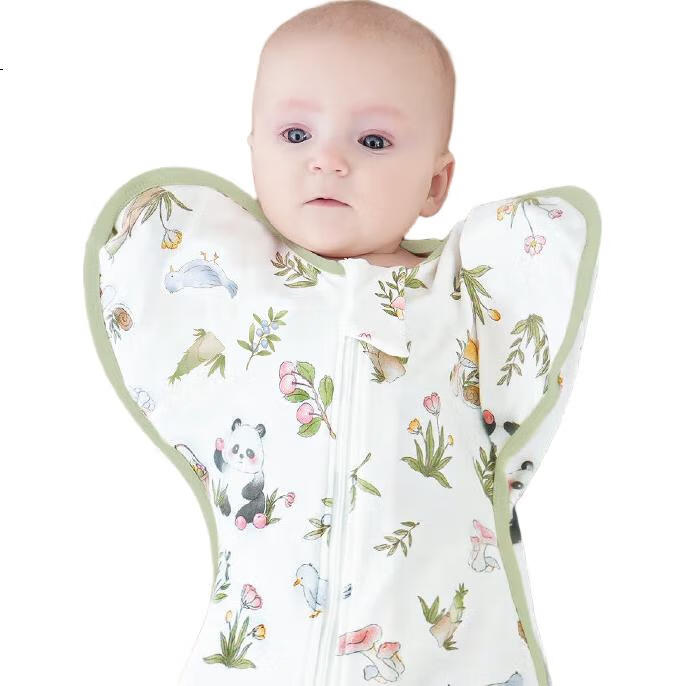 Спальный мешок для новорожденных Nanjiren, 100% хлопок, антистартовый, одеяло-пеленатор на все сезоны, размер S