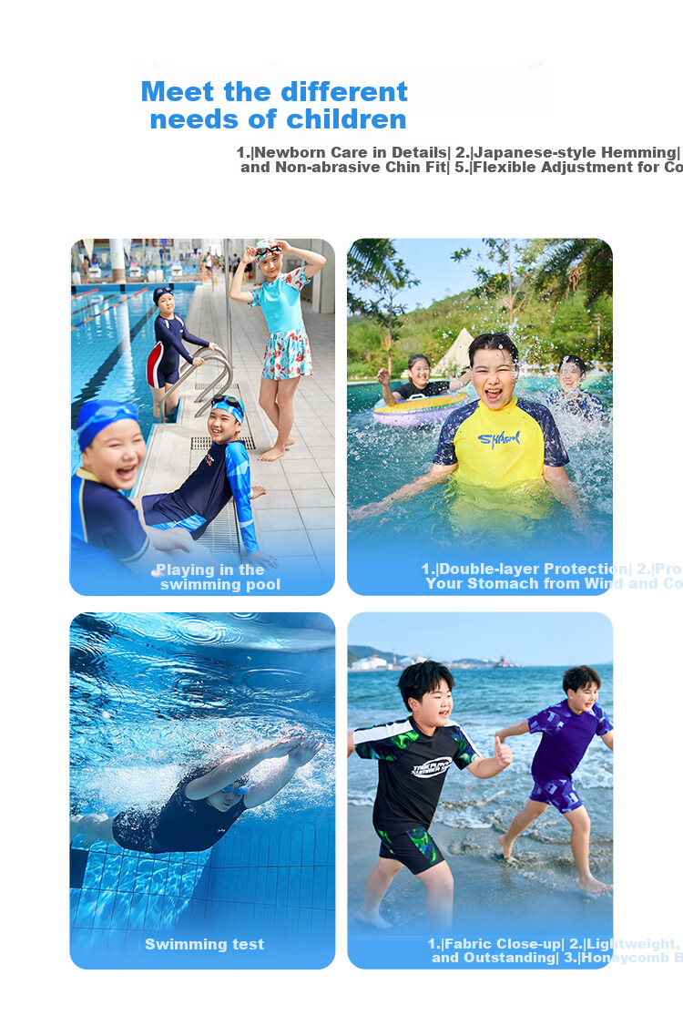 Xiaozhu Tuni Boys' Swimwear, Chlorine-Resistant Quick-Dry Children's Swimsuit, for Ages 6-12 Teenagers, Two-Piece Swimsuit for Older Childre 20
