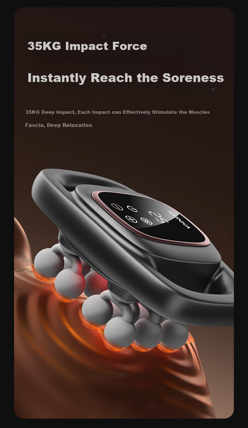 KONKA [Mid-Autumn Festival Gift] Twelve-Head Fully Automatic Massage Gun with Fascia, Full Body Massager, Leg Massager, Cervical And Calf Muscle Massager, Waist Massager, Multi-Head Neck And Fascia Device for Girlfriend 5