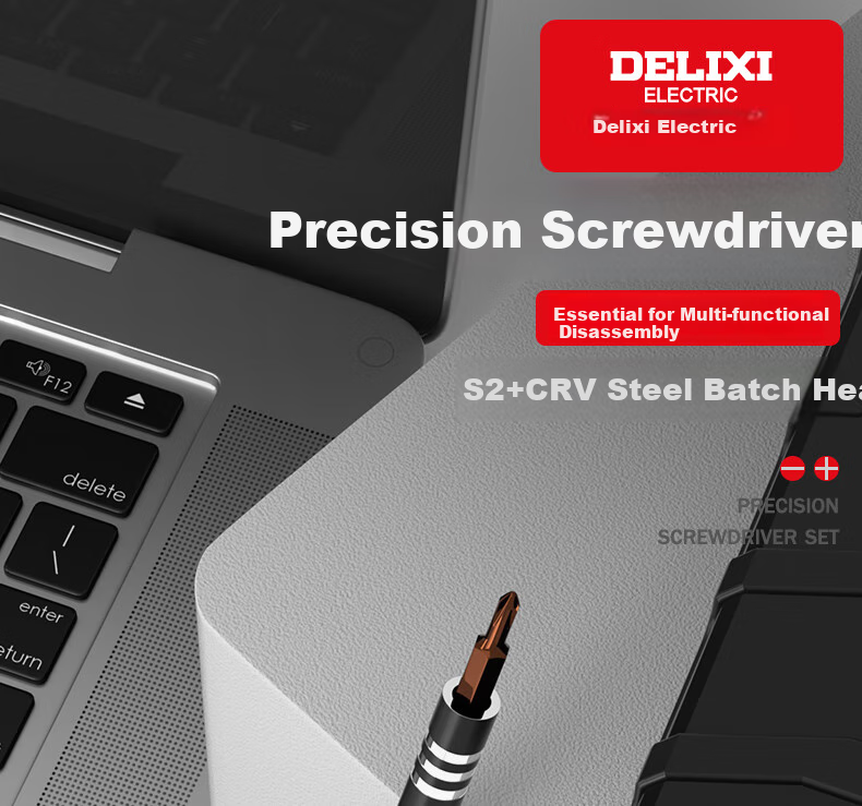 DELIXI ELECTRIC Screwdriver Set, Strong Magnetic Household Multi-Functional Screwdriver Kit, 107 Pieces Set DH-107 3