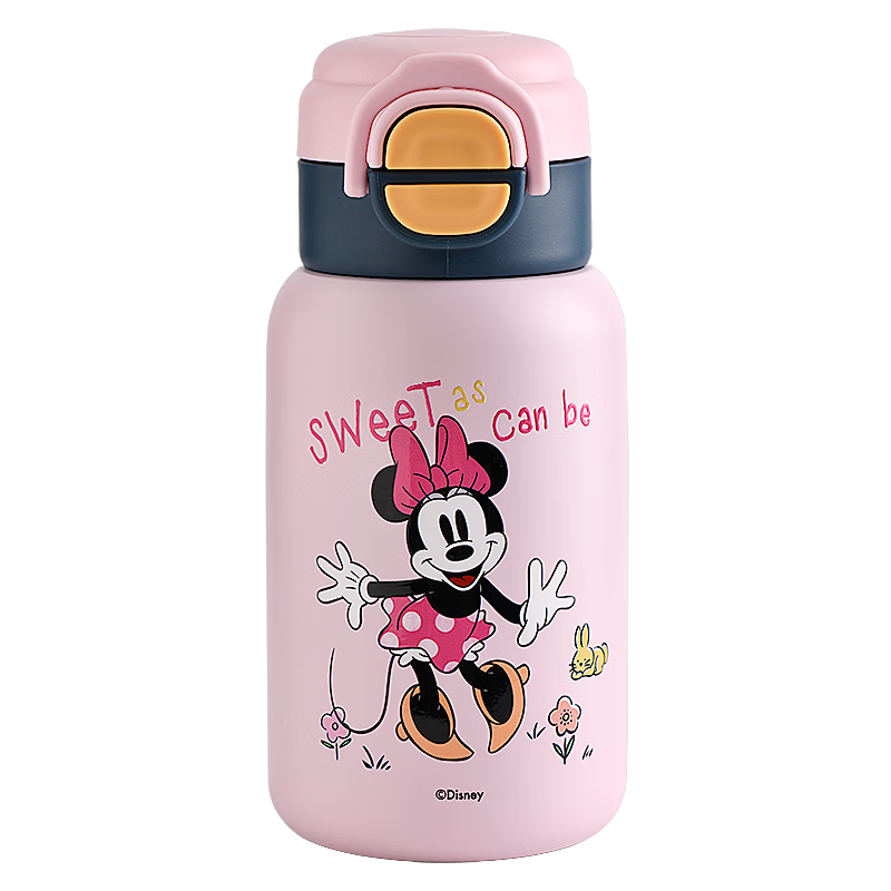 Dishini Water Bottle, 316 Stainless Steel Insulated Cup, Hot And Cold Cup, 560ML Capacity, Dual-Use Children's Water Bottle, 6650 Minnie