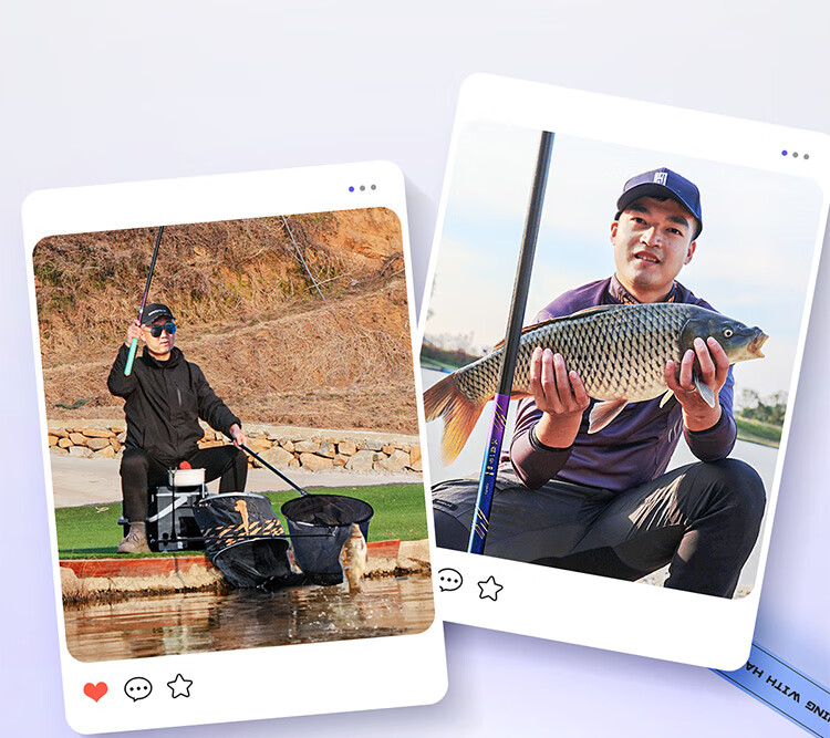 Handing First Generation Four Fishing Rod, Handheld Carbon Fiber Pole, Fishing Rod, 7.2m Four Generation Comprehensive Set 14