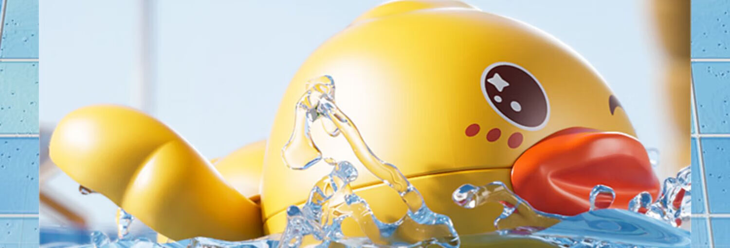 Congpai Bath Toy Baby Bath Toy 3 Years Old Water Play Yellow Duck Children's Swimming Wind-up Non-electric 13