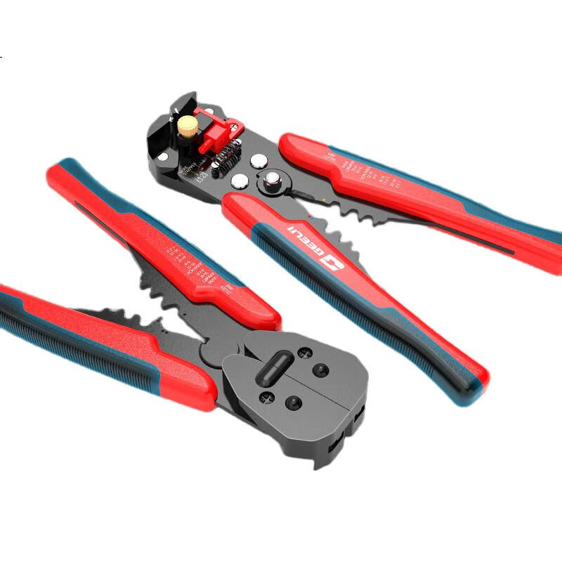 GeeLii Multifunctional Automatic Wire Stripper Pliers, Electrician Wire Puller Terminal Crimping And Wire Pressing Pliers, 55070