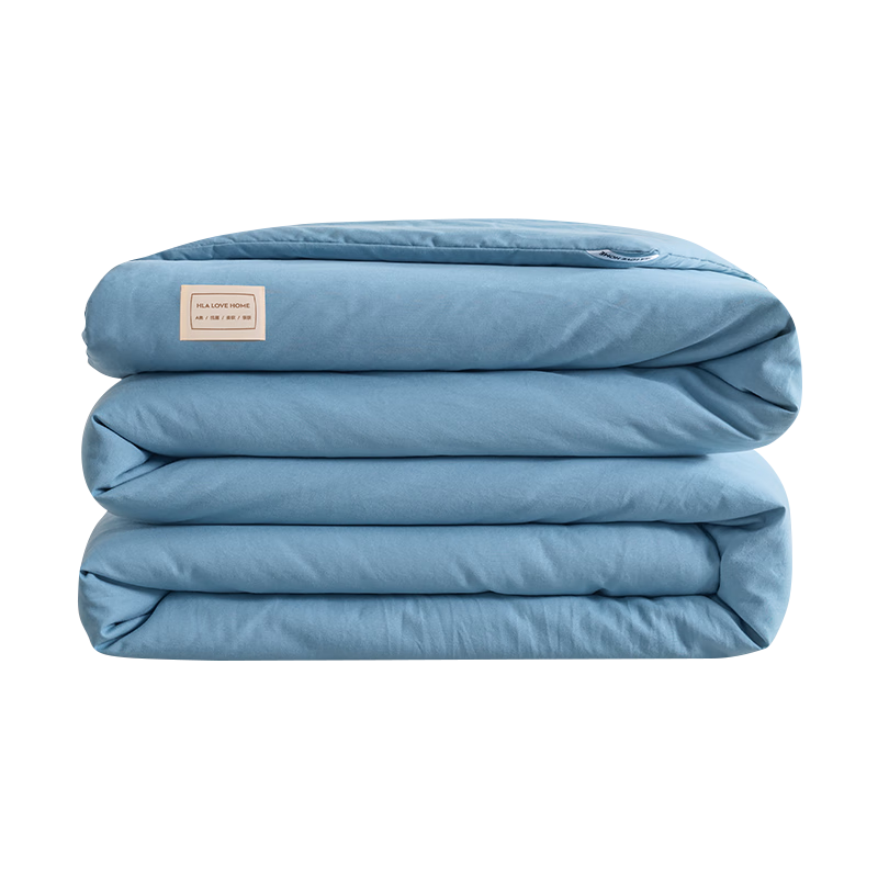 HLA Class A Antibacterial 21% Soybean Fiber Summer Cool Quilt, Air Conditioning Quilt for Summer, Machine Washable, 1.5*2m, Blue
