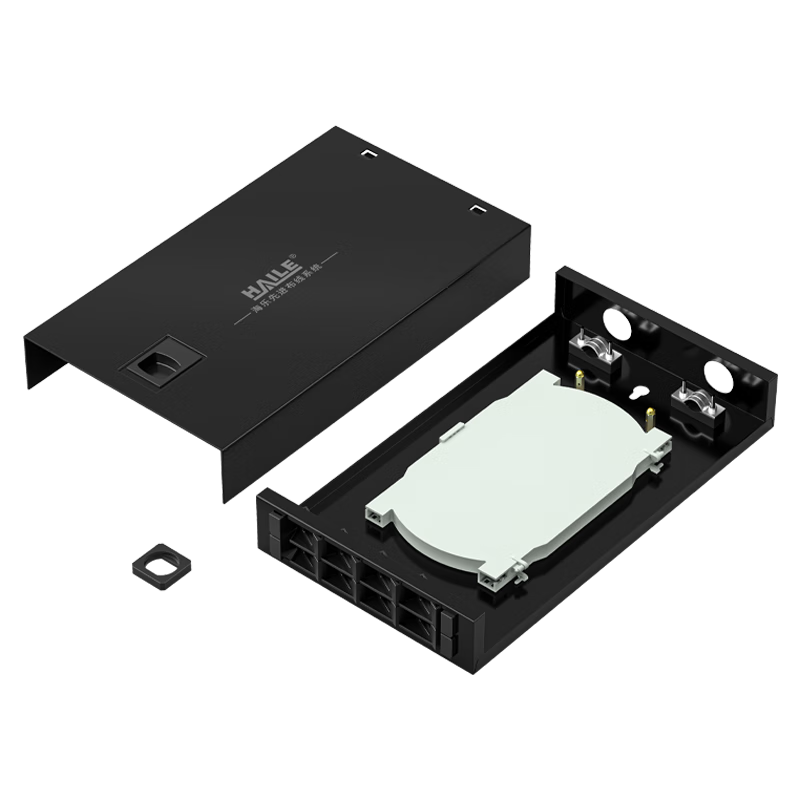HAILE 8-Port Fiber Optic Terminal Box, Empty Box, Pigtail Box, Optical Cable Fusion Splice Box, Fiber Optic Patch Panel, SC/FC/ST/LC P1-8